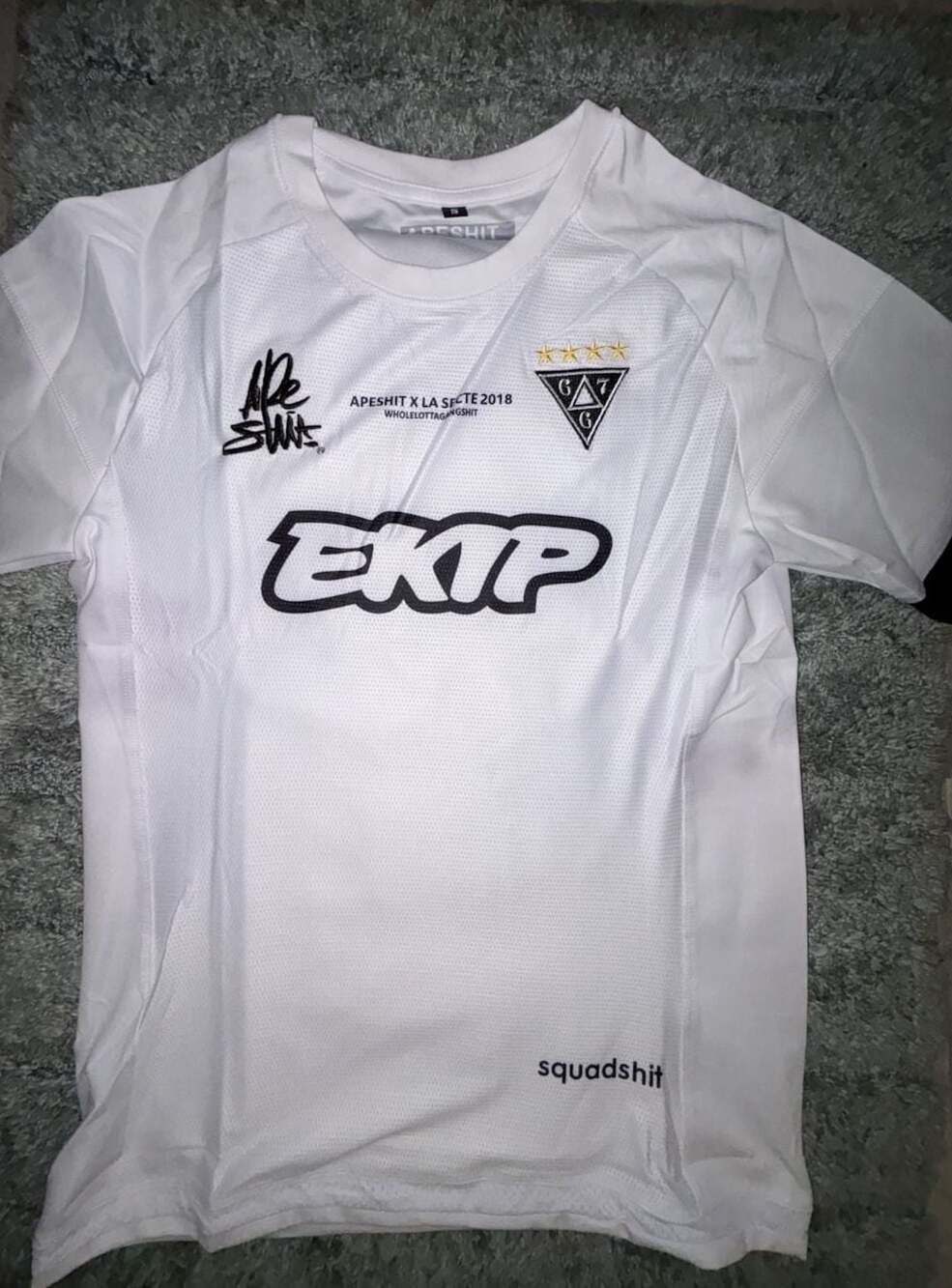 Apeshit x La Secte 2018 667 Soccer Jersey White Size S